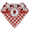 Ladybugs & Gingham Bandana Bib (Personalized)