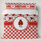 Ladybugs & Gingham Duvet Cover Set - King (Personalized)
