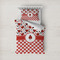 Ladybugs & Gingham Bedding Set- Twin Lifestyle - Duvet