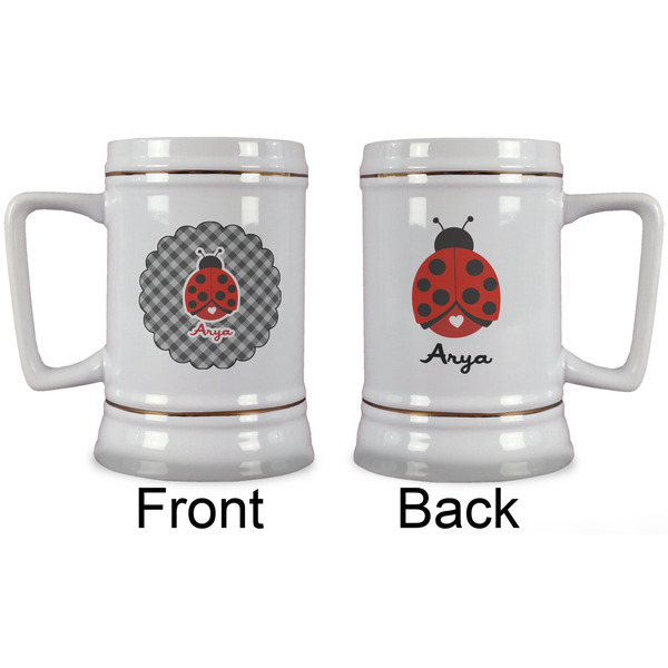 Ladybugs & Gingham Beer Stein - Approval
