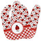 Ladybugs & Gingham Baby Bib w/ Name or Text