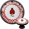 Ladybugs & Gingham Cabinet Knob (Black) (Personalized)
