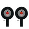 Ladybugs & Gingham Black Plastic 7" Stir Stick - Double Sided - Round - Front & Back
