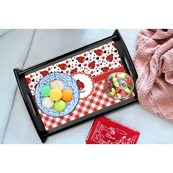 Ladybugs & Gingham Black Tray - Lifestyle (UPDATED)
