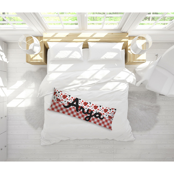 Ladybugs & Gingham Body Pillow - LIFESTYLE