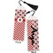 Ladybugs & Gingham Bookmark with tassel - Front and Back