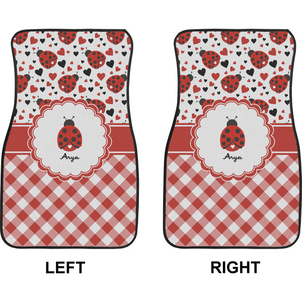 Ladybugs & Gingham Car Mat Front - Approval