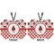 Ladybugs & Gingham Car Ornament (Approval)