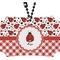 Ladybugs & Gingham Rear View Mirror Ornament (Personalized)