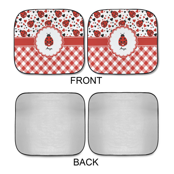 Ladybugs & Gingham Car Sun Shades - APPROVAL