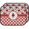 Ladybugs & Gingham Car Floor Mats (Back Seat) (Personalized)