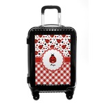 Ladybugs & Gingham Carry On Hard Shell Suitcase (Personalized)