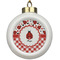 Ladybugs & Gingham Ceramic Ball Ornaments Parent