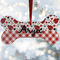 Ladybugs & Gingham Ceramic Dog Ornaments - Parent