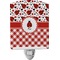 Ladybugs & Gingham Ceramic Night Light (Personalized)