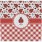 Ladybugs & Gingham Ceramic Tile Hot Pad (Personalized)