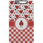 Ladybugs & Gingham Clipboard (Legal Size) (Personalized)