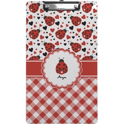 Ladybugs & Gingham Clipboard (Legal Size) (Personalized)