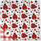 Ladybugs & Gingham Cloth Napkins - Personalized Dinner (Full Open)