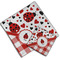 Ladybugs & Gingham Cloth Napkins - Personalized Lunch & Dinner (PARENT MAIN)