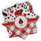 Ladybugs & Gingham Cloth Napkins - Personalized Lunch (PARENT MAIN Set of 4)