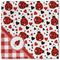Ladybugs & Gingham Cloth Napkins - Personalized Lunch (Single Full Open)