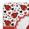 Ladybugs & Gingham Coaster Set - DETAIL