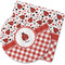 Ladybugs & Gingham Rubber Backed Coaster (Personalized)
