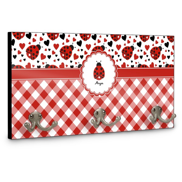 Ladybugs & Gingham Coat Hanger Main