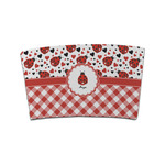Ladybugs & Gingham Coffee Cup Sleeve (Personalized)