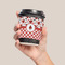 Ladybugs & Gingham Coffee Cup Sleeve - LIFESTYLE
