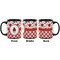 Ladybugs & Gingham Coffee Mug - 11 oz - Black APPROVAL