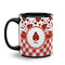 Ladybugs & Gingham Coffee Mug - 11 oz - Black