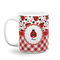 Ladybugs & Gingham Coffee Mug - 11 oz - White