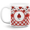 Ladybugs & Gingham Coffee Mug - 20 oz - White