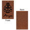 Ladybugs & Gingham Cognac Leatherette Journal - Single Sided - Apvl