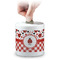 Ladybugs & Gingham Coin Bank (Personalized)