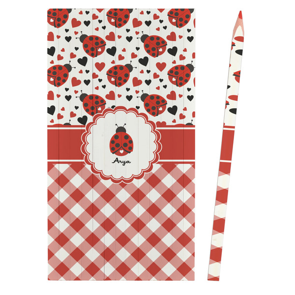 Ladybugs & Gingham Colored Pencils - Front View