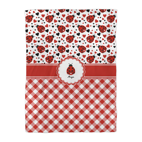 Ladybugs & Gingham Comforter - Twin XL - Front