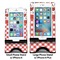 Ladybugs & Gingham Compare Phone Stand Sizes - with iPhones