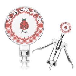 Ladybugs & Gingham Corkscrew (Personalized)