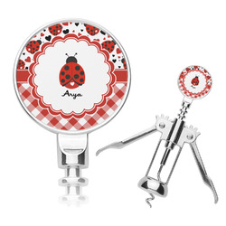 Ladybugs & Gingham Corkscrew (Personalized)