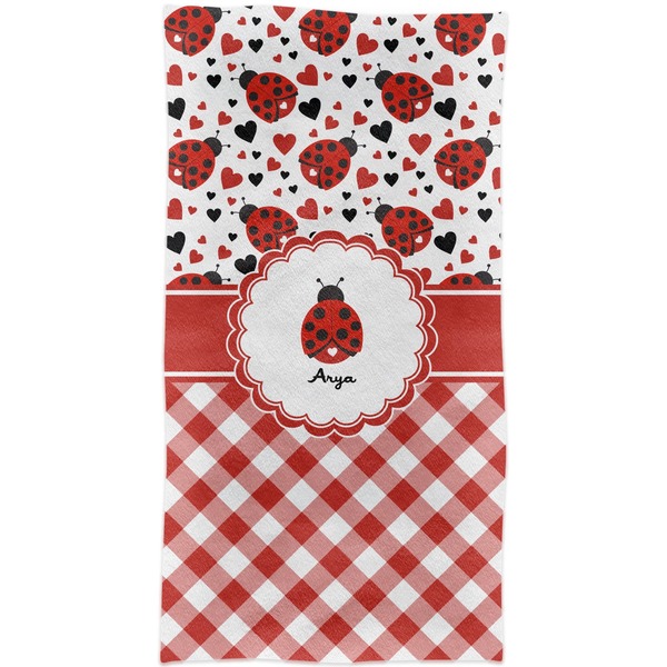 Ladybugs & Gingham Crib Comforter/Quilt - Apvl