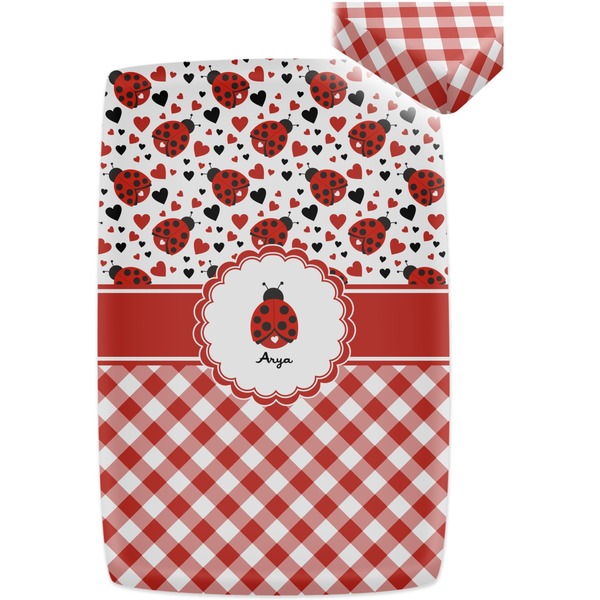 Ladybugs & Gingham Crib Fitted Sheet - Apvl
