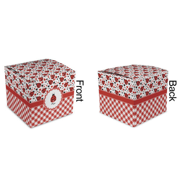 Ladybugs & Gingham Cubic Gift Box - Approval