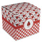 Ladybugs & Gingham Cube Favor Gift Box - Front/Main