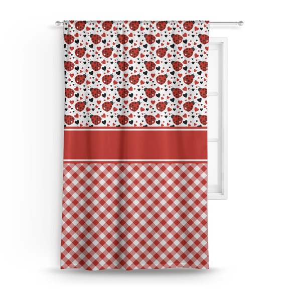 Custom Ladybugs & Gingham Curtain