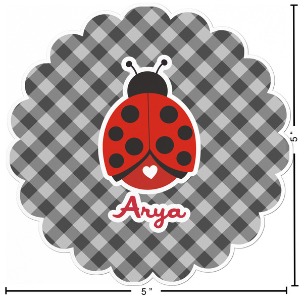 Ladybugs & Gingham Custom Shape Iron On Patches - L - APPROVAL