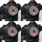 Ladybugs & Gingham Custom Shape Iron On Patches - XXXL APPROVAL set of 4