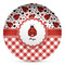 Ladybugs & Gingham DecoPlate Oven and Microwave Safe Plate - Main